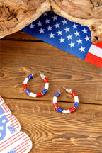 Leyla C Shape Stud Earrings