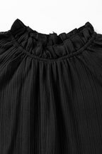Lanabina Ripple Bubble Sleeve Blouse