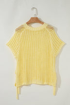 Celine Tied Short Sleeve Sweater