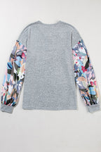 Eleanor Lantern Sleeve Patchwork Top