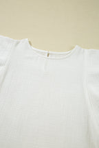 Cecelia Ruffled Flutter Sleeve Blouse