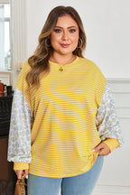 Evelyn Sleeve Patchwork Loose Top