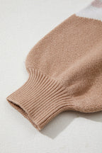 Eliana Block Knit Baggy Sweater