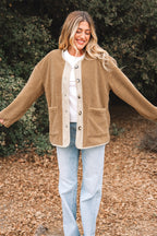 Lilisha Corduroy Edge Patchwork Jacket