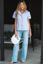 Monica Short Bubble Sleeve Shirt