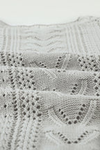 Scarlett Lace Pointelle Knit Sweater