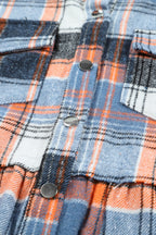 Elizabeth Plaid Down Ruffled Shirt