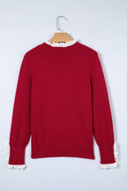 Brooklynn Patchwork Cuffs Loose Sweater