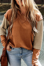 Daphne Sleeves Patchwork Colorblock Hoodie