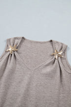Clementine Metal Star Detail Sweater