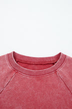 Liberty Raw Hem Crop Sweatshirt