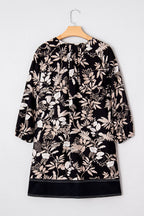 Zaria Print Loose Mini Dress