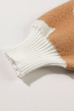 Abigail Pattern Drop Shoulder Sweater