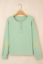 Elise Sleeve Henley top Long Sleeve Top