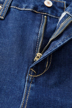 Samantha Western Stitch Patched Pocket Bootcut Jeans