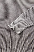 Sunny Patchwork Knit Open Sweater