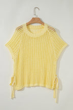 Celine Tied Short Sleeve Sweater