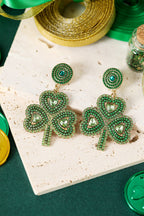 Remington Retro Beaded Clover Earrings