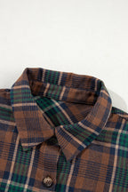 Elizabeth Plaid Print Chest Shirt
