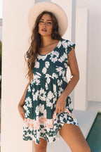 Louise Floral Ruffle Sleeve Dress