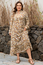 Lorelai Print Loose Long PLUS Dress