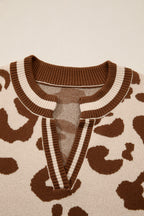 June Printed Knit Casual Sweater