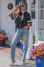 Aliya Short Sleeve Floral Shirt