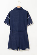 Iris Shoulder Waffle Knit Romper