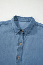 Makenna Myosotis Down Slim Shirt