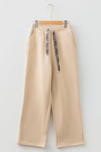 Hailey Elastic Waist Solid Pants