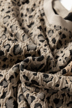 Lottie Ribbed Trim Print Long Sleeve Top