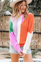 Hailey Textured Knit Drop Shoulder Loose Fit Sweater