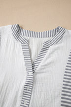 Zahra Bracelet Sleeve Babydoll Blouse