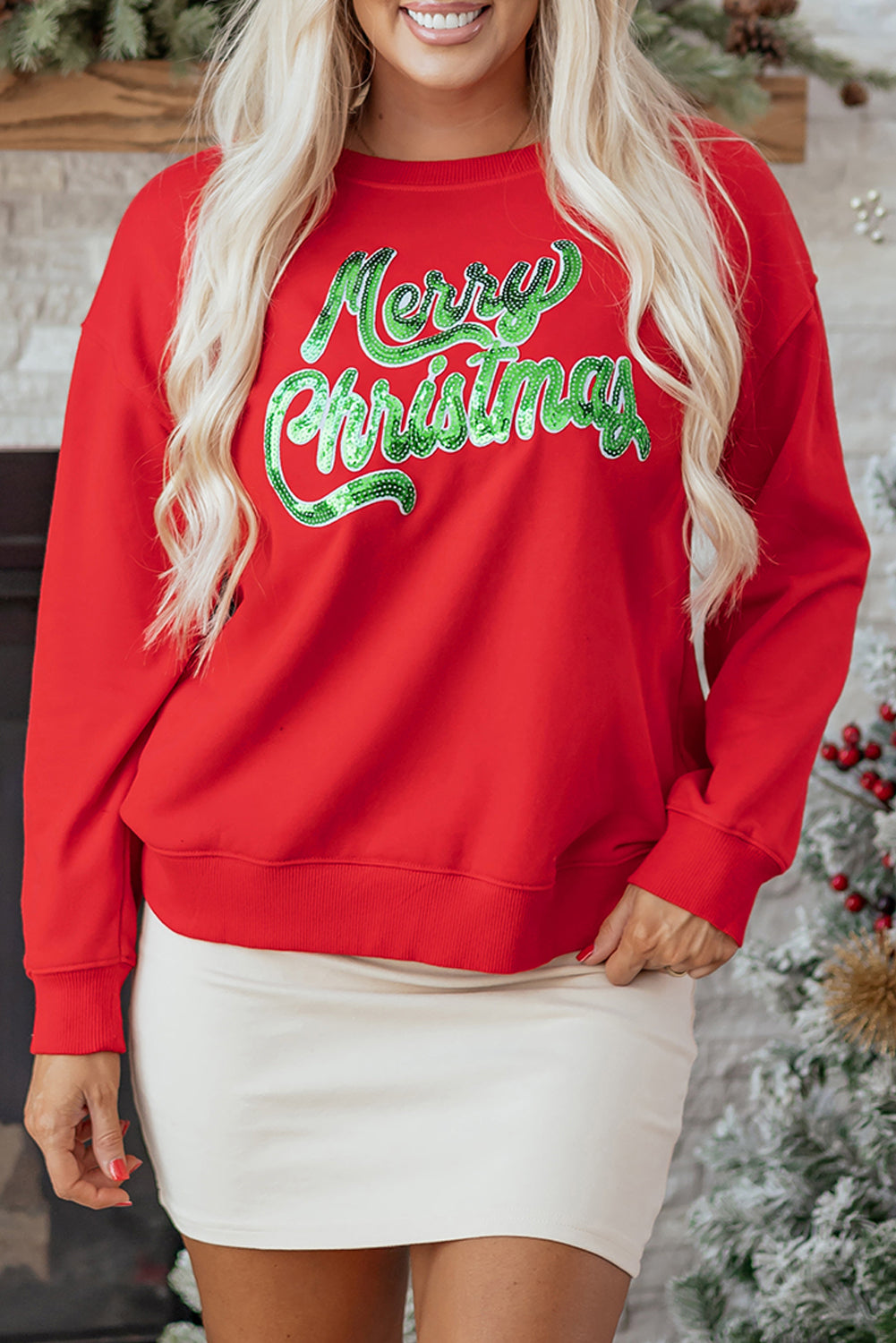 Amelia Drop Shoulder Loose Sweatshirt