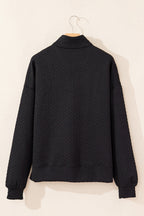 Saige Half Zipper Collared Sweatshirt