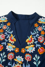 Erin Embroidered Detail Babydoll Blouse
