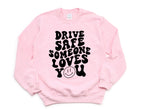 Wholesale Drive Safe Graphic Tee - Tan Tee