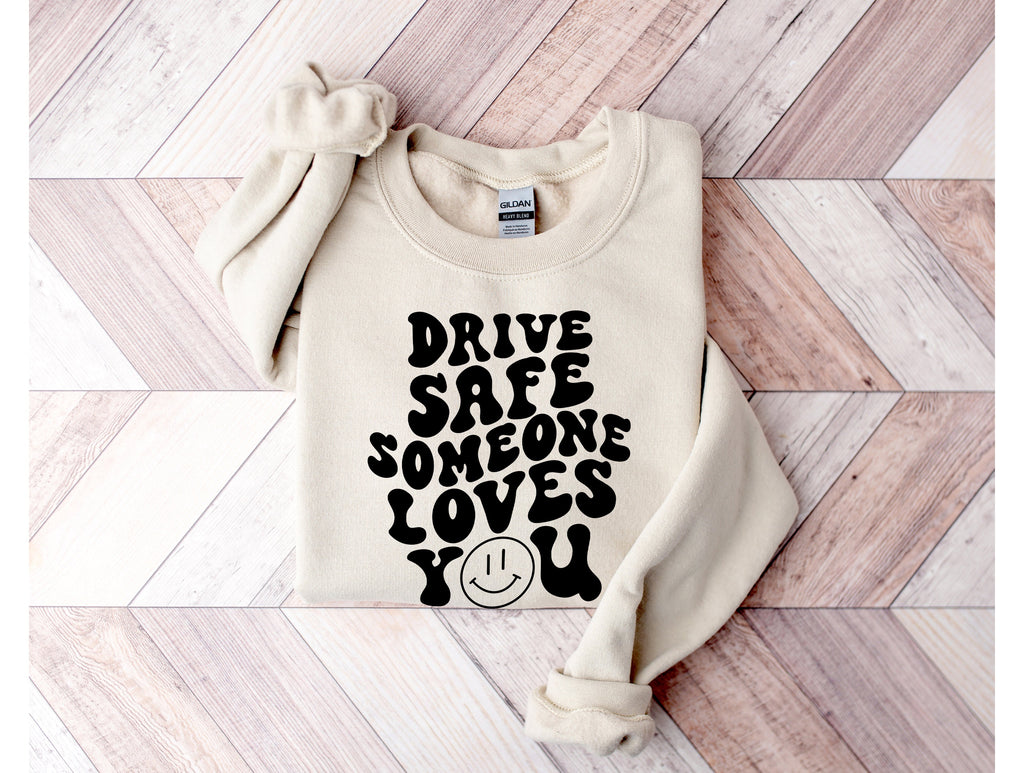 Wholesale Drive Safe Graphic Tee - Pink Tee