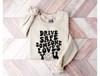 Wholesale Drive Safe Graphic Tee - Pink Tee