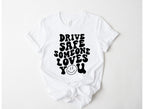 Wholesale Drive Safe Graphic Tee - Sand Sweatshirt
