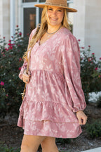 Miracle Surplice Tiered Ruffled PLUS Dress