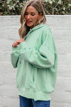 Promise Textured Baggy Solid Hoodie