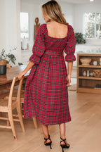 Jazmin Waist Flared Midi Dress
