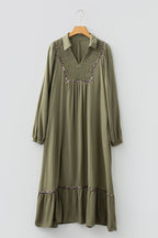 Noa Bracelet Sleeve Long Dress