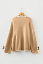 Anaiah Decor Cuffs Loose PLUS Sweater