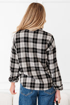 Leona Plaid Print Chest Shirt