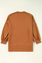 Sequin Happy Halloween Long Sleeve Top