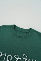 Aria Beaded Merry Casual Sweater