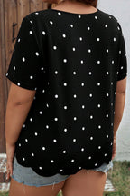 Margaret Dotted Casual PLUS Top