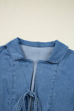 Emmy Sleeve Tied Peplum Top